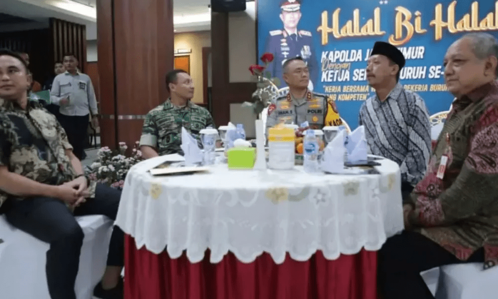 Kapolda Jatim Ajak Serikat Buruh Jaga Sitkamtibnas Jelang May Day 1&nbsp;Mei