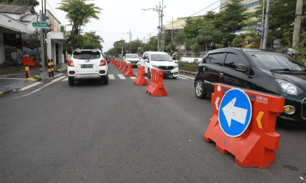 Rekayasa Lalin Dishub Antisipasi Kemacetan di&nbsp;Madiun