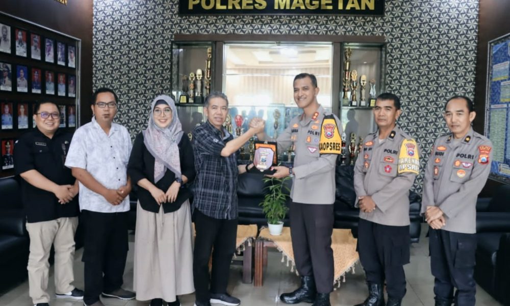 Sinergi Kepolisian dan KPU Magetan Kawal Pilkada&nbsp;2024.