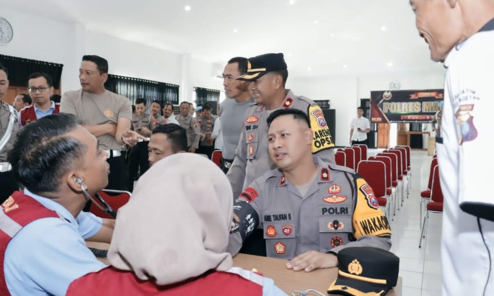Polres Magetan Gelar Vaksinasi Influenza untuk Perkuat Kesehatan Para Anggota&nbsp;Polri.