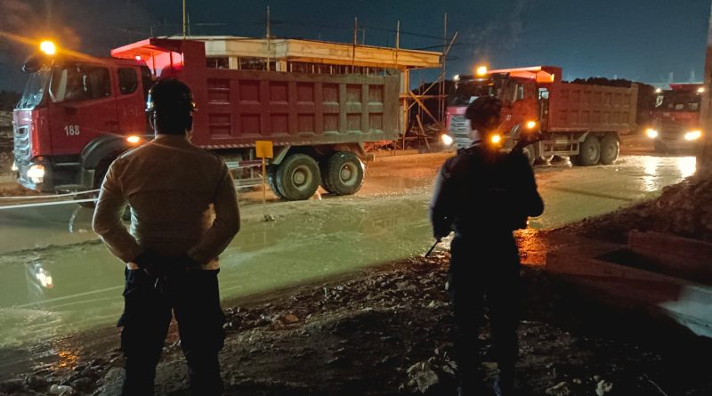 Ditpamobvit Polda Sulteng Gelar Patroli Pengamanan PT BT IIG&nbsp;Sulteng