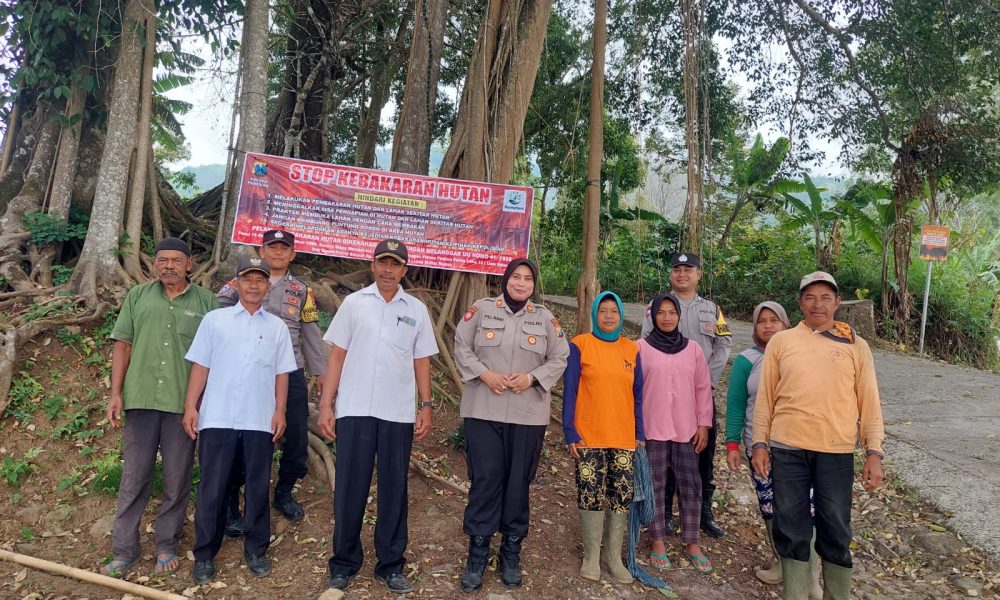 Polres Magetan Gencarkan Sosialisasi Mitigasi Pencegahan Karhutla di Musim&nbsp;Kemarau.