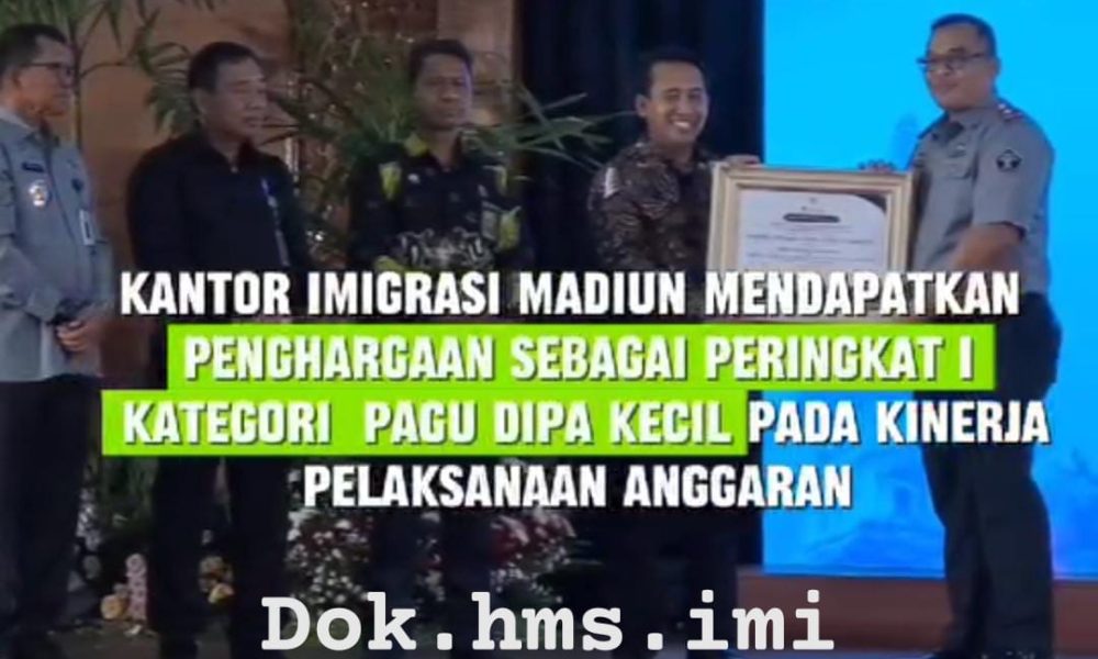 Kantor Imigrasi Kelas II Non TPI Madiun Mendapat Peringkat (1) Dari Kanwil DJP (Direktorat Jenderal Pembendaharaan) Provinsi&nbsp;Jawa-Timur.