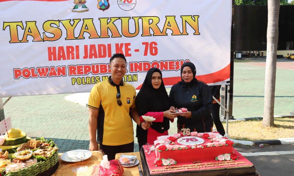 Polres Magetan Rayakan Hari Jadi ke-76 Polwan RI dengan Olahraga Bersama dan Tasyakuran&nbsp;Sederhana.